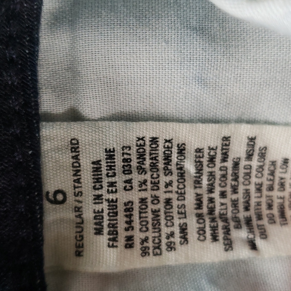 American Eagle Artist stretch dark wash jeans, size 6 - Picture 3 of 4